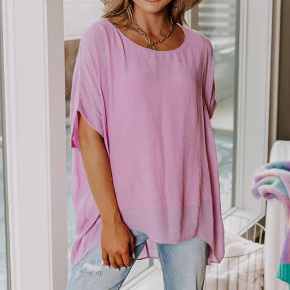 NWT Umgee Pink Blouse Large